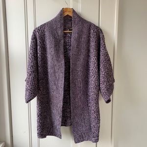🇨🇦 Open Purple Knit Cardigan